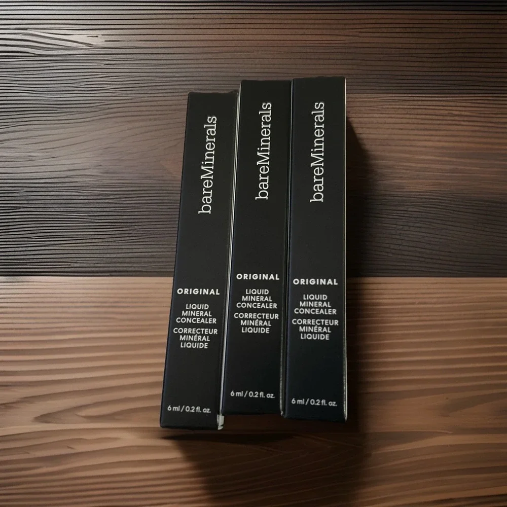 BARE MINERALS ~ ORIGINAL LIQUID MINERAL CONCEALER ~ DARK 5N 0.2 OZ‎ Lot Of THREE